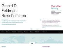 Tablet Screenshot of maxweberstiftung.de